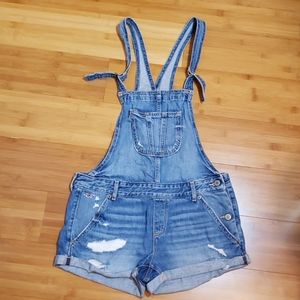 Denim Overall shorts
